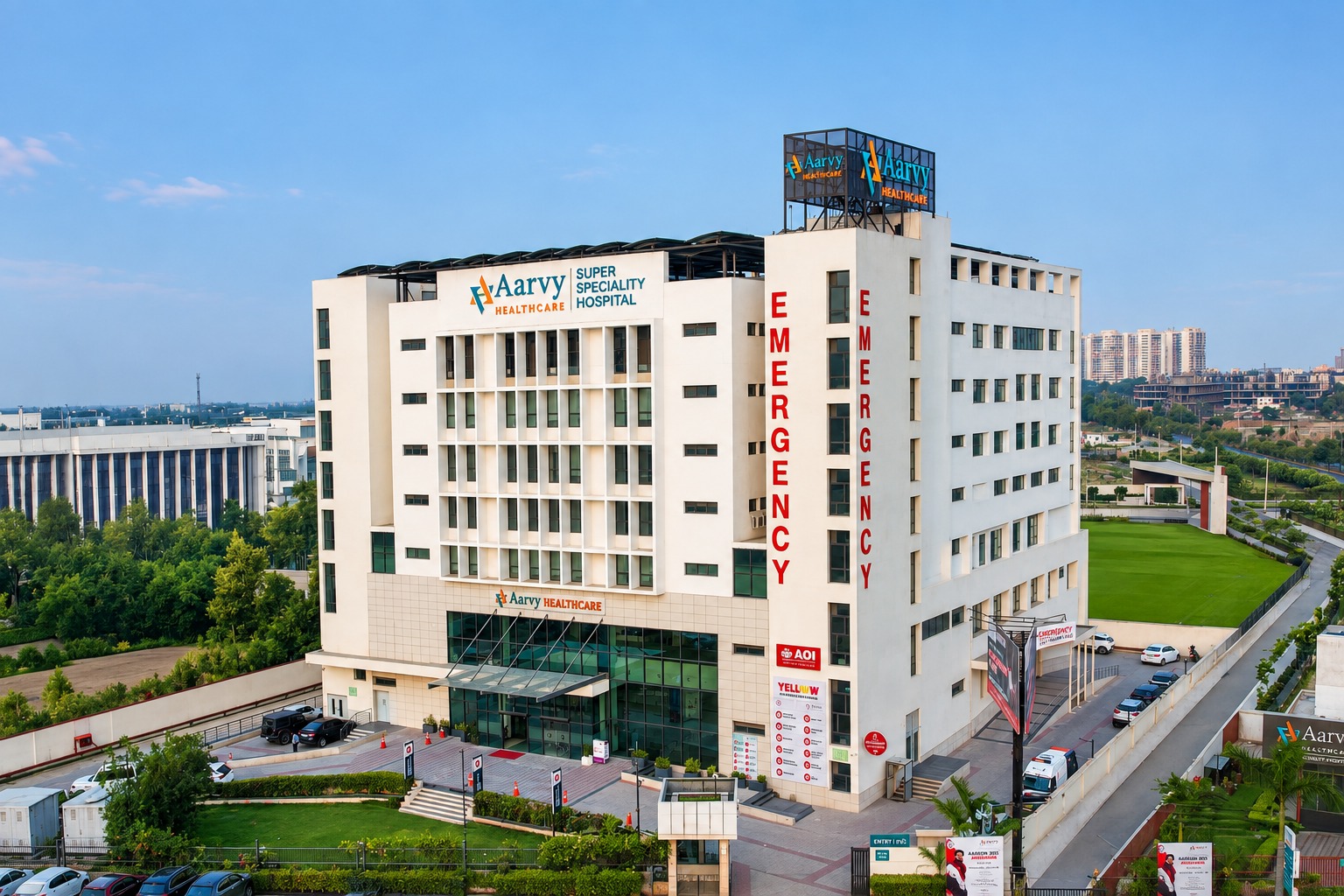 Aarvy Healthcare flagship hospital in Sector 90, Gurgaon